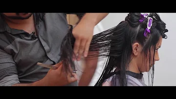 Como fica o cabelo repicado?