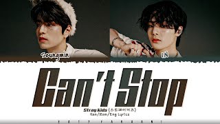Stray Kids (VocalRACHA) - 'Can't Stop' (나 너 좋아하나봐) Lyrics [Color Coded_Han_Rom_Eng]