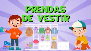 Items for Clothing in Spanish for Children | Educational Videos for Kids