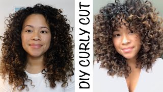 DIY CURLY CUT | RËZO CUT | HOW TO CUT YOUR CURLY HAIR AT HOME | CUTTING CURLY HAIR FOR MORE VOLUME screenshot 4