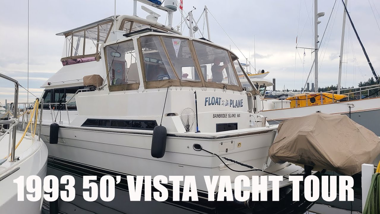 Tour a 1993 50′ Vista (Horizon) Yacht | Boating Journey