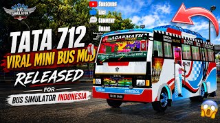 New Nepali Tata 712 Mini Bus Mod For Bus Simulator Indonesia🏔️🇳🇵|Nepali Mini Bus Mod| Download Now 🔥 screenshot 1