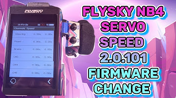 Flysky NB4 Servo speed settings change firmware 2.0.101