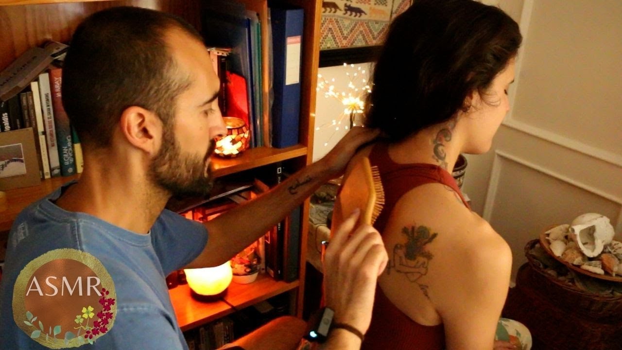 ASMR│Cepillado del cabello con caricias │Algo bonito para ver y relajarte │30 min