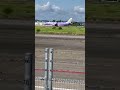 The purple plane of FDA is  landing in Nagoya  Airport❗️名古屋空港にて、紫のFDAの飛行機の着陸❗️8/4 2022