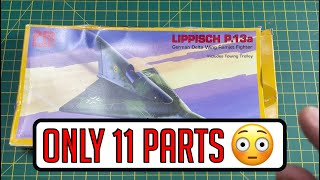 Only 11 Parts Lippisch P 13A Pm Models 172 Scale Model Kit