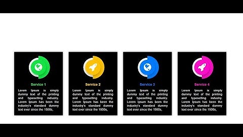 Responsive Services Section using Html and Css