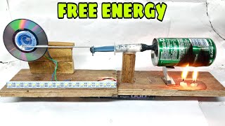 How to make steam engine at home easy | Free Energy Generator From Dc Motor | Science Project