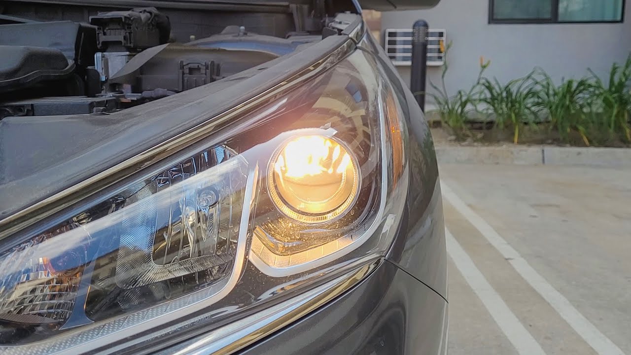 Ioniq EV low beam headlight upgrade from hallogen to LED attempt