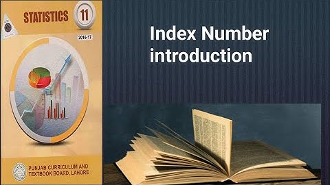 Index number introduction ch 5 lec 1