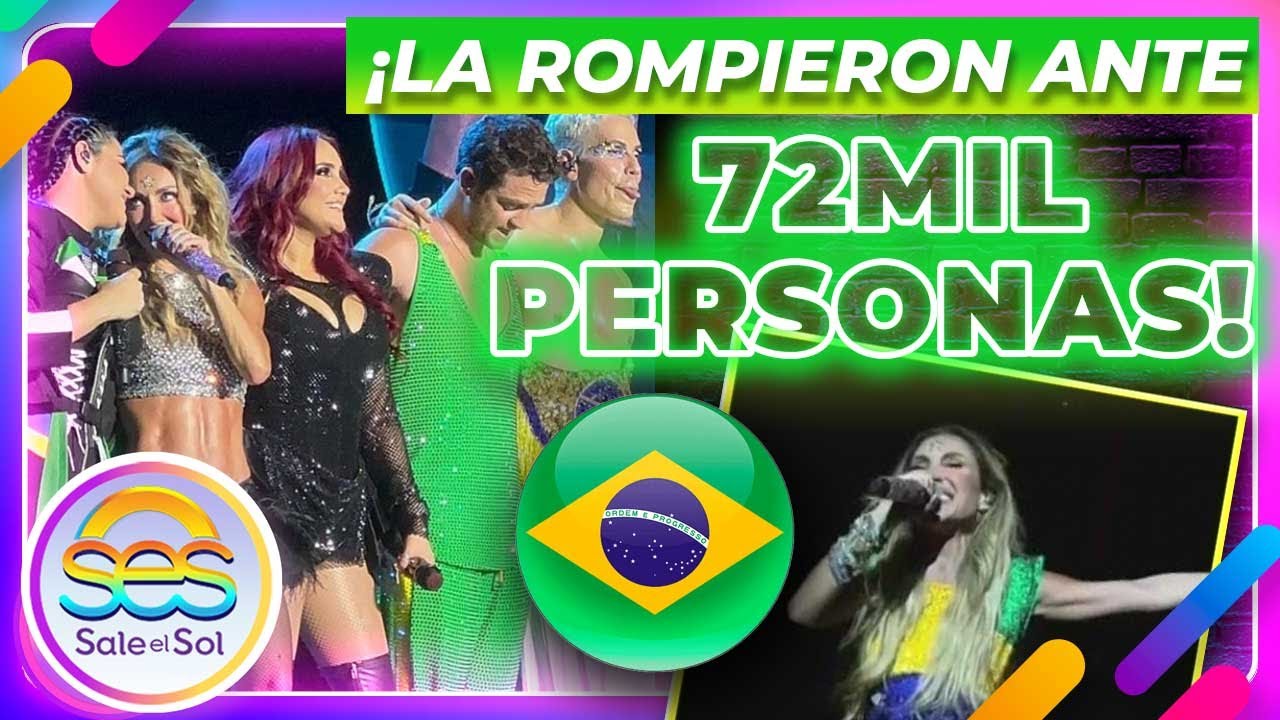En LLANTO Anahí AGRADECE a sus fanes en Brasil, ¡RBD vuelve a hacer historia! | Sale el Sol