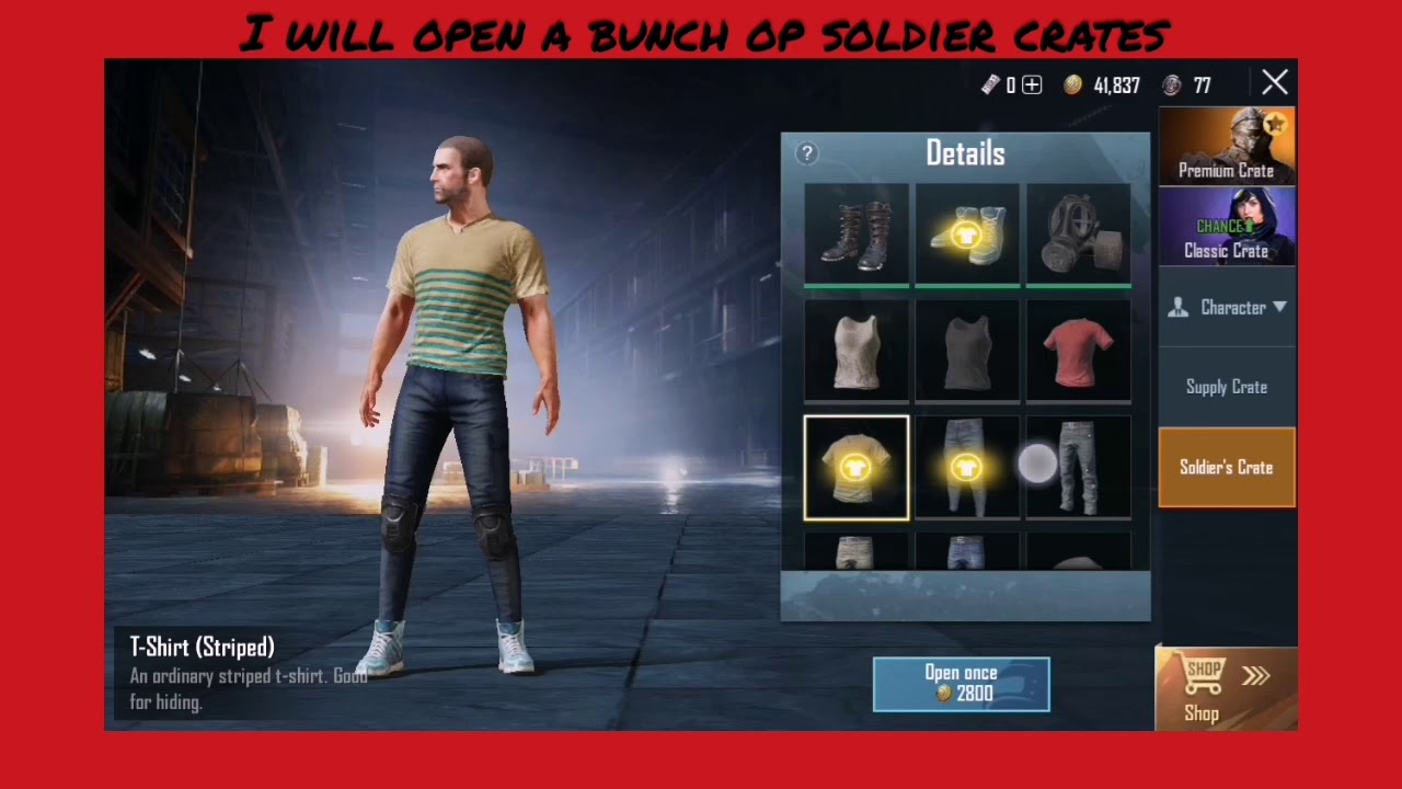  Pubg opening a bunch of crates - YouTube