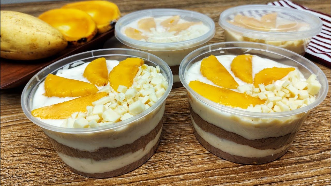 Cheesy mango graham float - YouTube