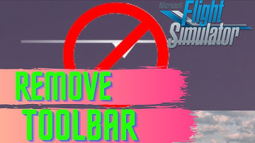 Microsoft Flight Simulator | How to remove the toolbar in MSFS2020