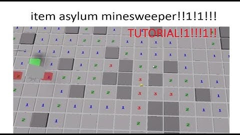 how to do the minesweeper lobby in item asylum in a minute!11!1!