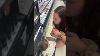 Birthday sniffs with my nephew at Sephora