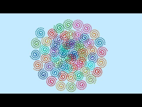 Steve's Generative Art Curves 26 – A Spiral of Spiralling Spirals