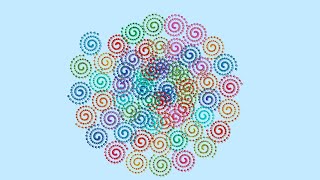 Steve's Generative Art Curves 26 – A Spiral of Spiralling Spirals