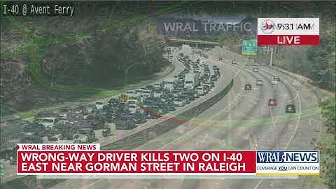 Two killed in wrong way crash on I-40 in Raleigh