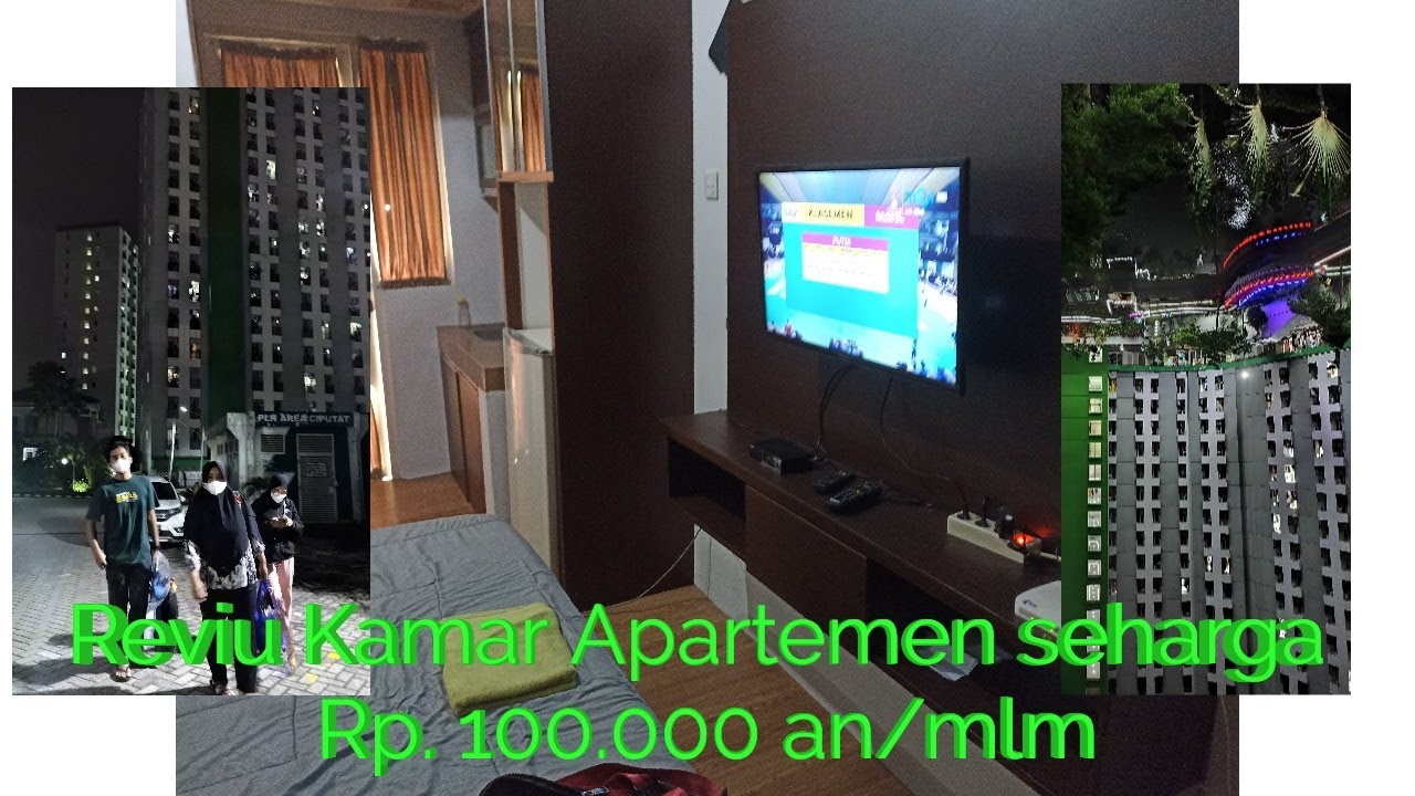 Part 2 : Reviu kamar murah di Apartemen di ciputat.. cuma Rp. 100.000,- an/mlm via aplikasi online