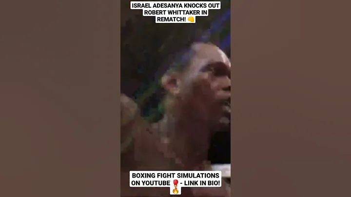 Israel Adesanya Knocks Out Robert Whittaker in Rematch! 👊 #Shorts | UFC 4 Simulation