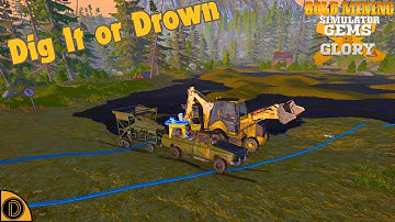 DIG IT or DROWN #3 GEMS AND GLORY DLC  - Gold Mining Simulator