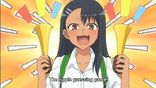 nipple guessing game||anime moments||