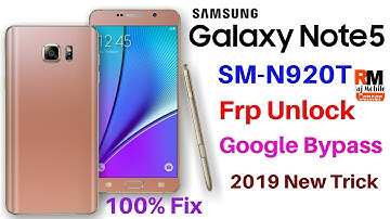 Samsung Note 5 [SM-N920T] Frp,Google Account Bypass 7.0 100% Fix 2019