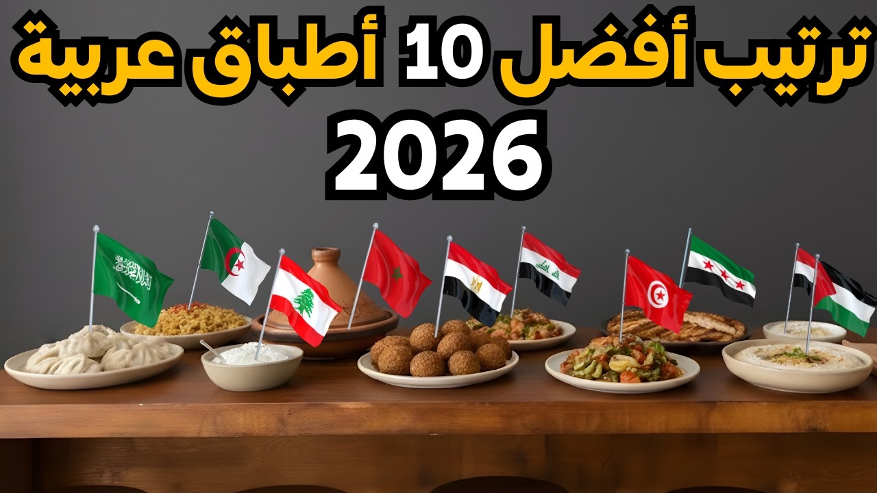 الترتيب الجديد لأفضل 10 اطباق في العالم العربي 2026 حسب موقع TasteAtlas | مفاجئات غير متوقعة!!