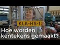 Hoe wordt een kentekenplaat gemaakt? | Het Klokhuis