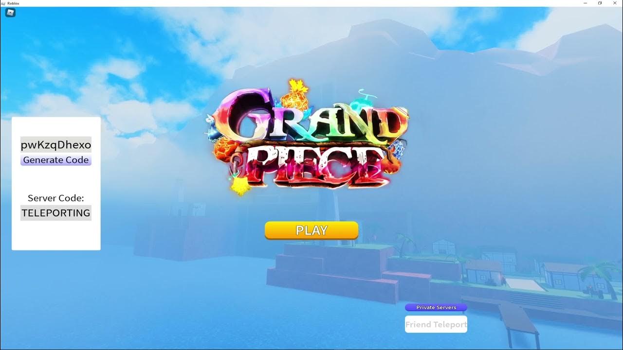 [GPO] Free Grand Piece Online Private Server YouTube