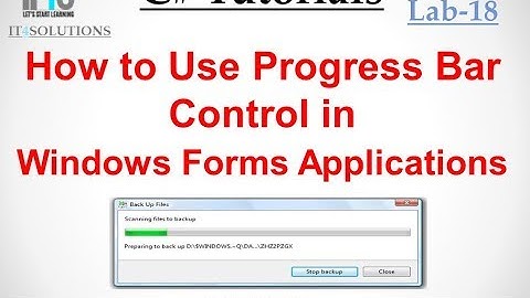 C# Tutorial in Urdu - How to use ProgressBar in C# with Examples