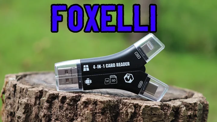 Foxelli 4 In 1 SD Card Reader