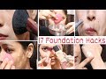 17 Foundation Hacks|अब Makep कभी काला नहीं होगा|Step by Step How to Apply  Foundation|Be Natural