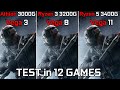 Athlon 3000G vs Ryzen 3 3200G vs Ryzen 5 3400G - Test 12 Games