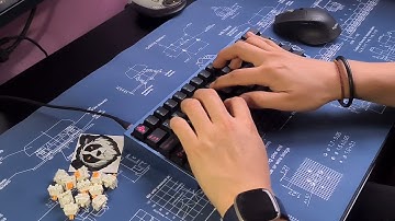 Tofu60  + Glorious Panda switches + Miami Nights keycaps | Typing sound test