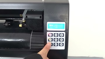 How to operate the plotter cutting machine.