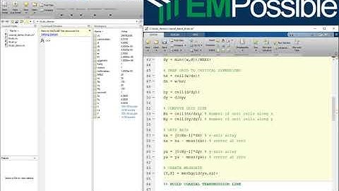 MATLAB Session -- Parallel Plate Transmission Line Using tlcalc()
