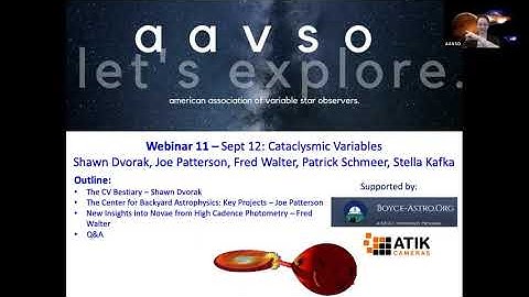 Cataclysmic Variables Observing Section Webinar