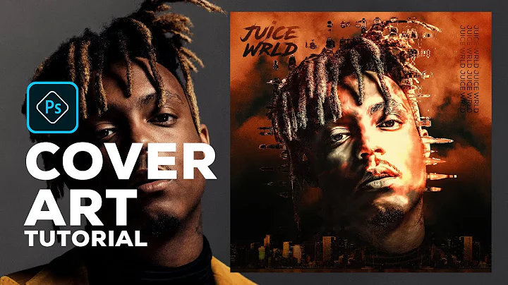 FREE PSD [ Photoshop Tutorial ] Juice Wrld - Album/Cover Art in Photoshop 2022