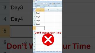 🛑 Stop Typing! This Excel Trick Will Blow Your Mind | excel day formula | Generate Day 1 to Day 365
