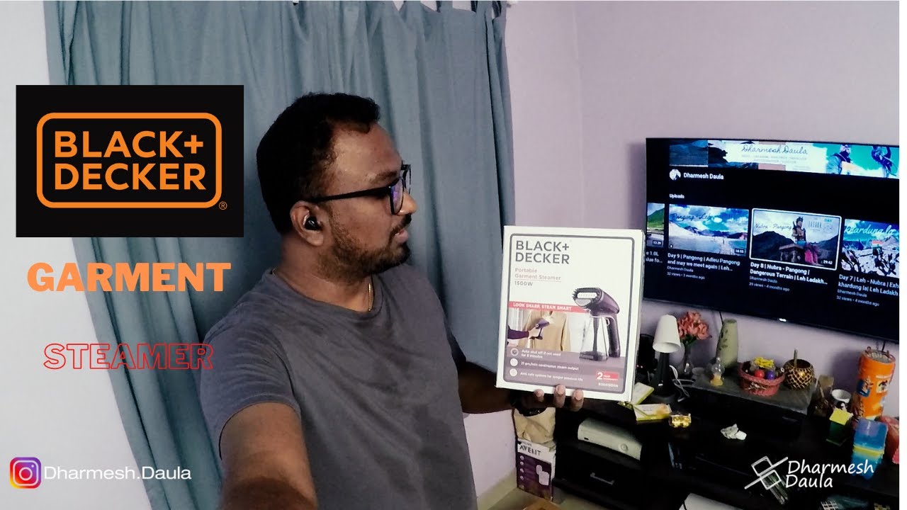 Unboxing the Black & Decker Handheld Portable Garment Steamer, 1500 Watts,  HST1500 - Naheed.pk 