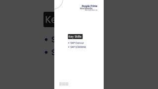 Sap Jobs Sap Concur Consultant Wanted People Prime Sap Jobs