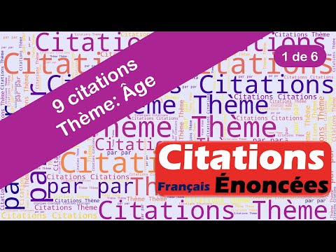 Citations - Âge