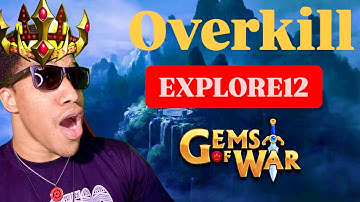 Overpowered Gems of War Explore 12 Team! Zuul Goth and Sheggra! #crisppurpose #gemsofwar #gaming