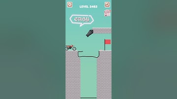 Draw bridge puzzle game level 2462 #drawing #game #Shorts