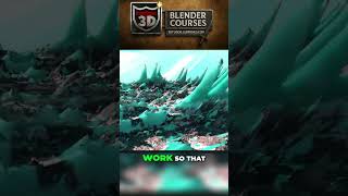 Blender & Gaea: Create Cinematic Ice World Procedurally #shorts