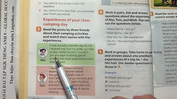 Communication - Unit 5. Our experiences - Tiếng Anh 9 Global Success