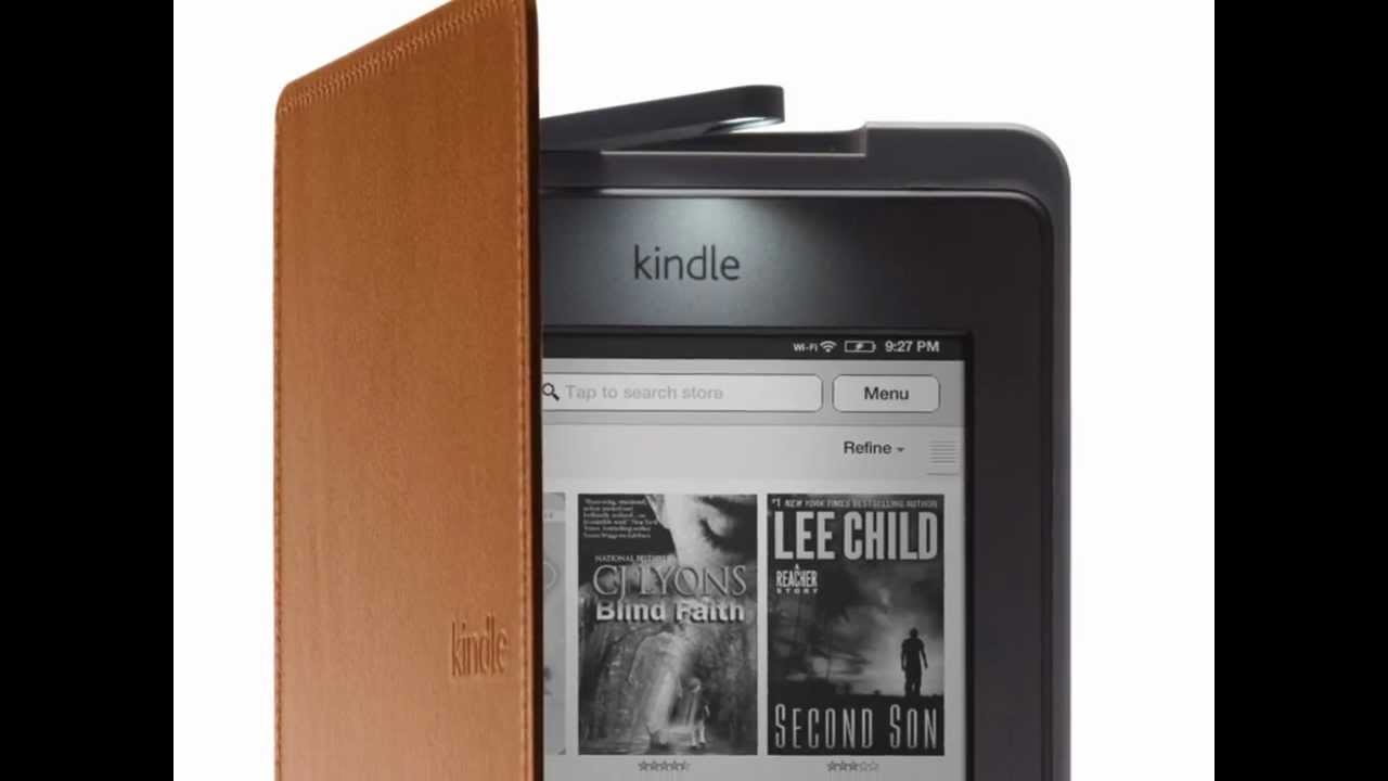 Kindle Touch Cover Lighted Leather Cover HD YouTube