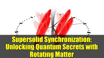 Supersolid Synchronization: Unlocking Quantum Secrets with Rotating Matter